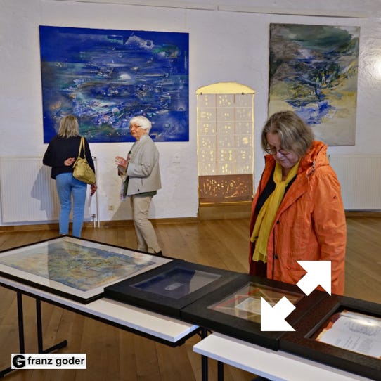 Barbara Beisinghoff - Zeitraum - Ausstellung Burg Dringenberg - Buchbetrachtung Dorothea Goder