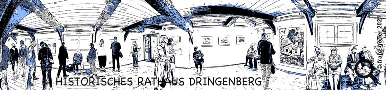 ausstellung dagmar venus - die fluechtigkeit der vergangenheit - banner - historisches rathaus dringenberg - foto franz goder