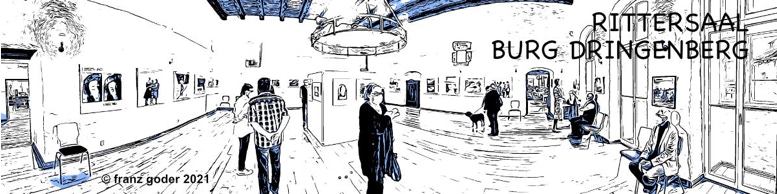ausstellung wolfgang brenner - die fluechtigkeit der gegenwart - burg dringenberg rittersaal - banner - foto franz goder