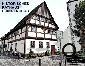 historisches rathaus dringenberg - kunstort - kunstausstellungen - foto franz goder