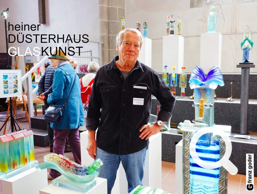 Heiner Düsterhaus - Kunstmarkt Marienkirche Höxter  - Ausstellungsstand- foto franz goder