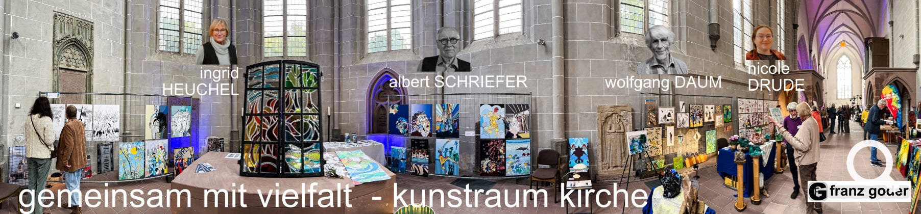 3. Kunstmarkt Höxter 2023 - KunstRaumKirche - Marienkirche Höxter - gemeinsam mit vielfalt - foto franz goder