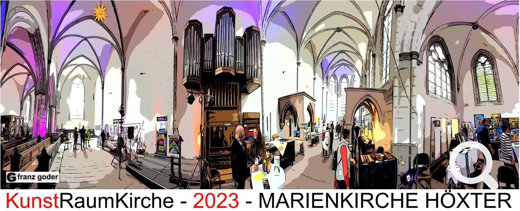 3. Kunstmarkt Höxter 2023 - KunstRaumKirche - Marienkirche Höxter